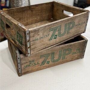 Vintage Wooden Crate - Rustic Brown